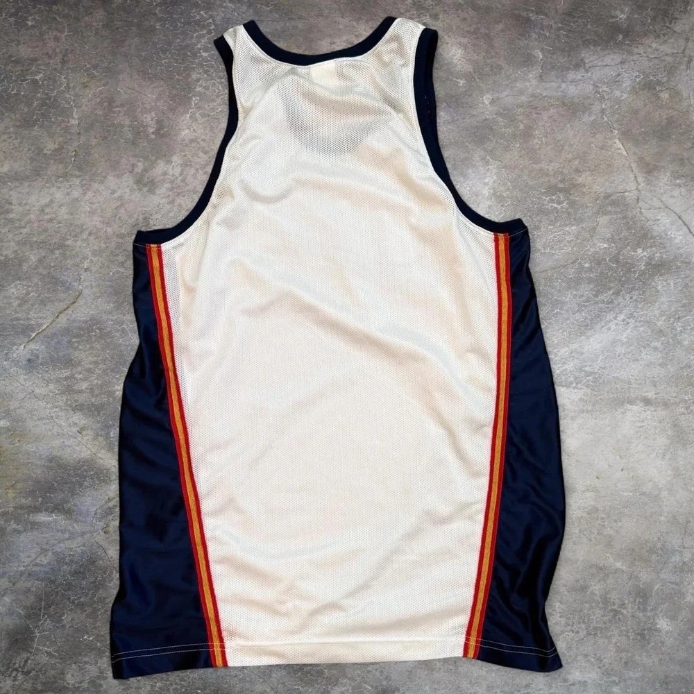 Vintage Nike Big Center Swoosh Embroidered Tank Top Jersey Men's Size Large 90s